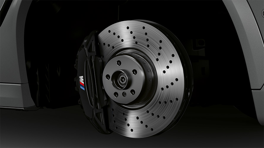 BMW X6 M Competition F96 2023 M Compound kočnice u crvenoj boji visokog sjaja