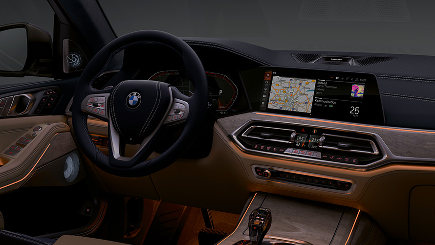 BMW X7 M50i M50d G07 2019 kabina ambijentalno osvetljenje