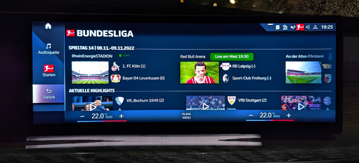 Utakmice Bundeslige u BMW-u Serije 7